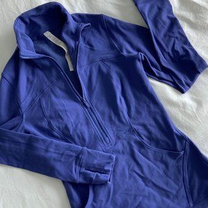 Lululemon Half Zip Sweater in Blue